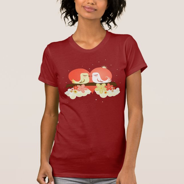 Liebe-Vögel T-Shirt (Vorderseite)