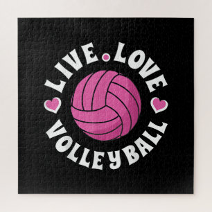 Liebe-Volleyball für Damen-Girls Volleyball-Fan
