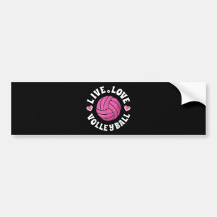 Liebe-Volleyball für Damen-Girls Volleyball-Fan Autoaufkleber