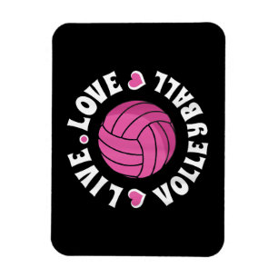 Liebe-Volleyball für Damen-Girls Volleyball-Fan Magnet