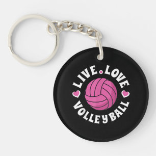Liebe-Volleyball für Damen-Girls Volleyball-Fan Schlüsselanhänger