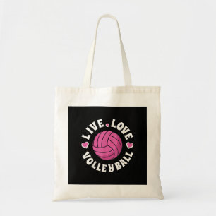 Liebe-Volleyball für Damen-Girls Volleyball-Fan Tragetasche