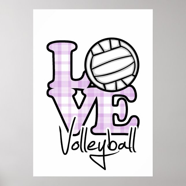 Liebe Volleyball Poster (Vorne)