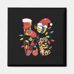 Liebe Volleyball Santa Claus Weihnachts Buffalo Pl Magnet
