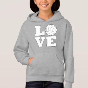 LIEBE Volleyball-Spieler oder Niedliche Sportlerin Hoodie