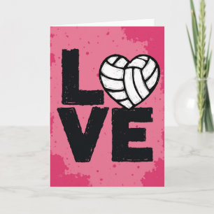 Liebe Volleyball Sport Fan Karte