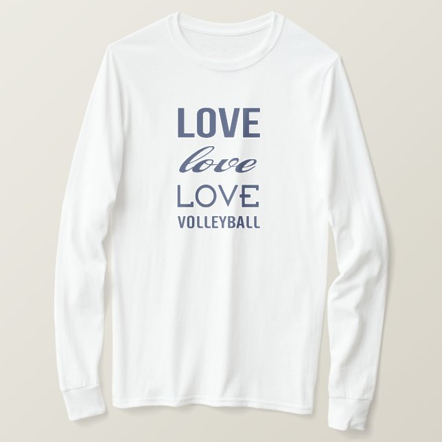 Liebe Volleyball T-Shirt (Design vorne)