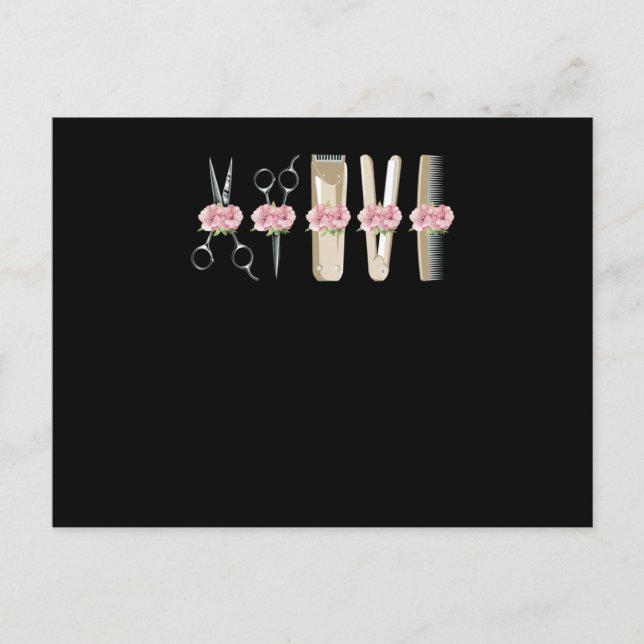 Liebe von Barbertools Postkarte (Vorderseite)