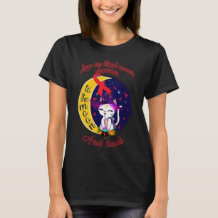 Liebe von Blutkrebs auf Mond und Rücken T-Shirt