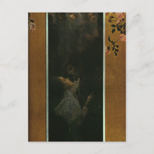 Liebe von Gustav Klimt Postkarte