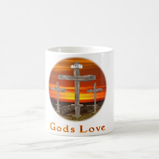 Liebe von Gütern Kaffeetasse (Mittel)