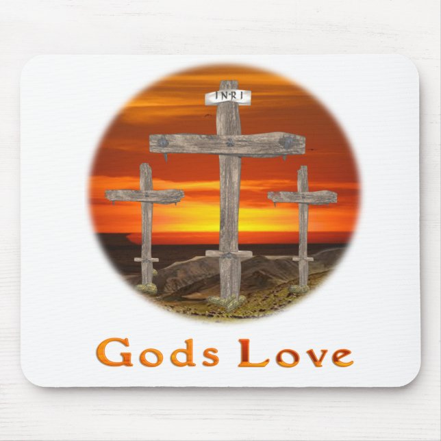 Liebe von Gütern Mousepad (Vorne)