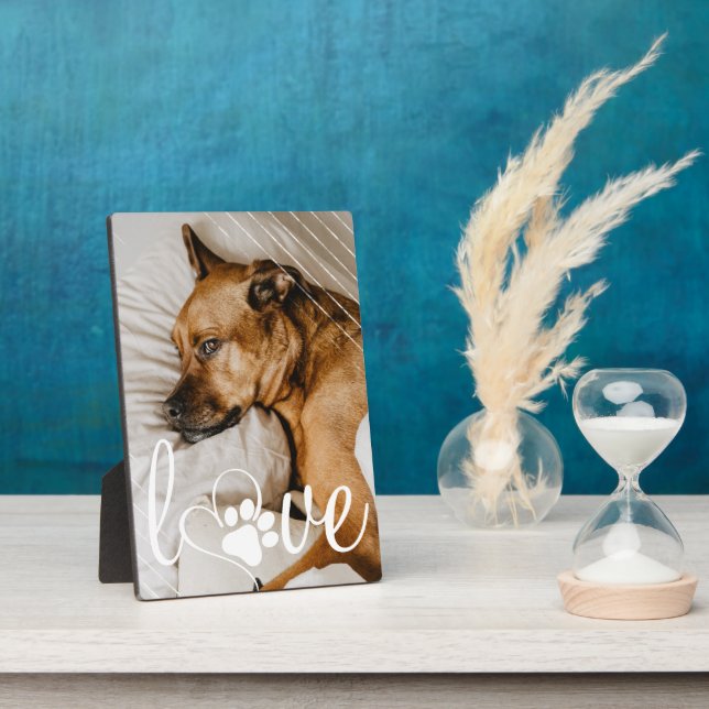 Liebe von Haustieren | Pay Print Heft Script Quote Fotoplatte (Seite)