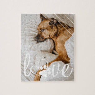 Liebe von Haustieren   PW Print Heart Script Foto