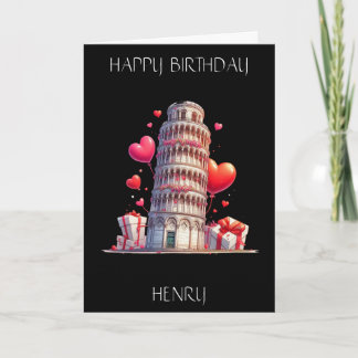 Liebe von Italien, Schiefer Turm von Pisa. bearbei Karte