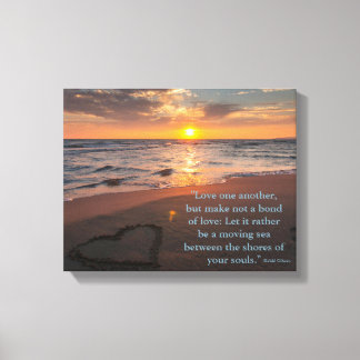 Liebe von Kahlil Gibran Leinwanddruck