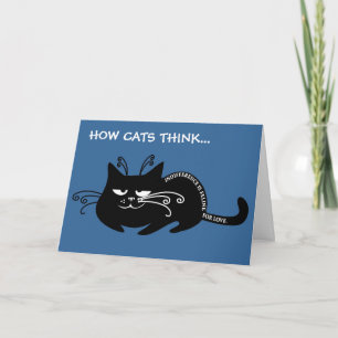 Liebe von meiner Katze: Katze spricht Katze, die K Feiertagskarte