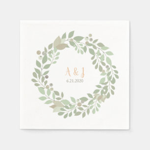 Liebe von Olivenzweigen Serviette