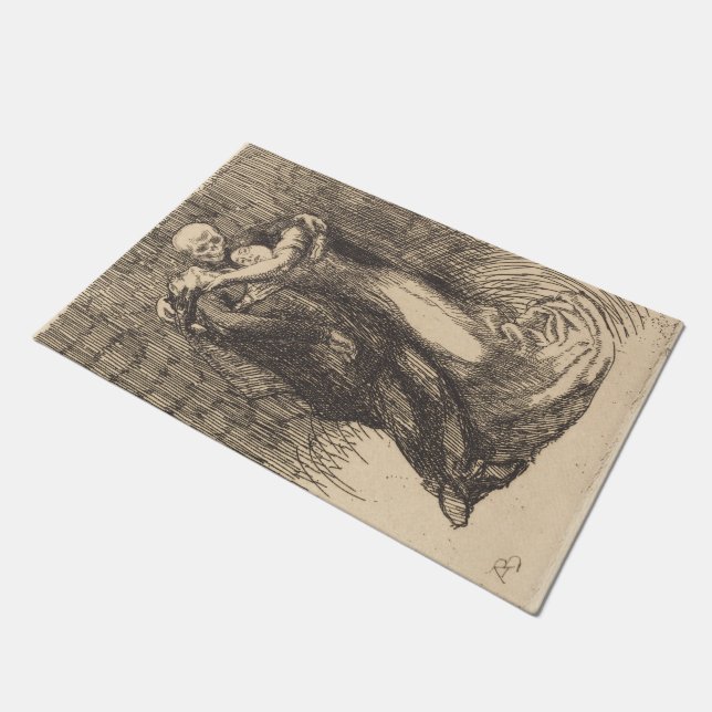 Liebe (von Paul-Albert Besnard) Fußmatte (Schrägansicht)