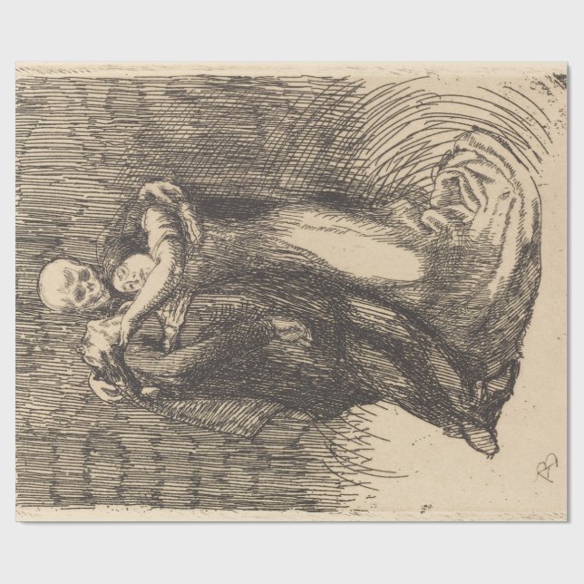 Liebe (von Paul-Albert Besnard) Geschenkpapier (Flach)