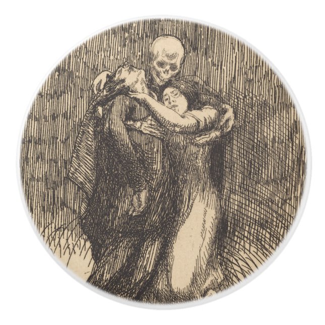 Liebe (von Paul-Albert Besnard) Keramikknauf (Vorderseite)
