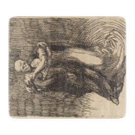 Liebe (von Paul-Albert Besnard) Schneidebrett