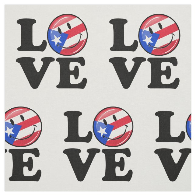 Liebe von Puerto Rico Stoff (Muster)