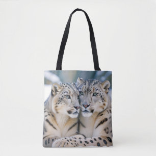 Liebe von Snow Leopard Tierart Zuneigung Tasche