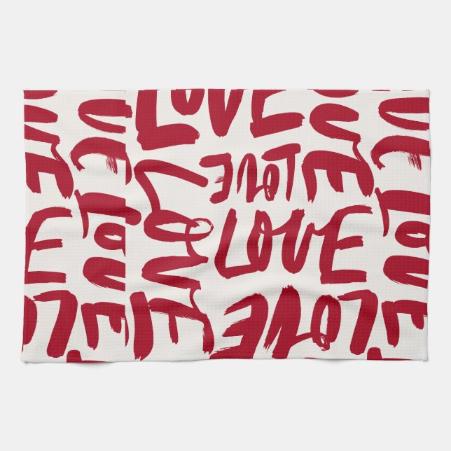 Liebe von Sommer Hamilton Geschirrtuch (Horizontal)