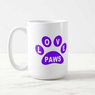 Liebe von Tasse auf Paws Lila