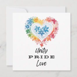 Liebe von Unity Pride Save the Date Einladung