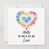 Liebe von Unity Pride Save the Date Einladung