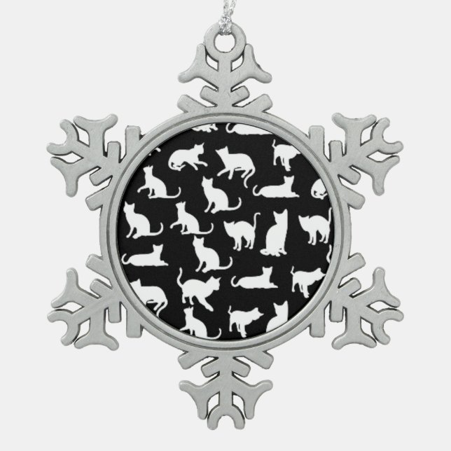 Liebe von Zinnschmuck Schneeflocken Zinn-Ornament (Vorderseite)