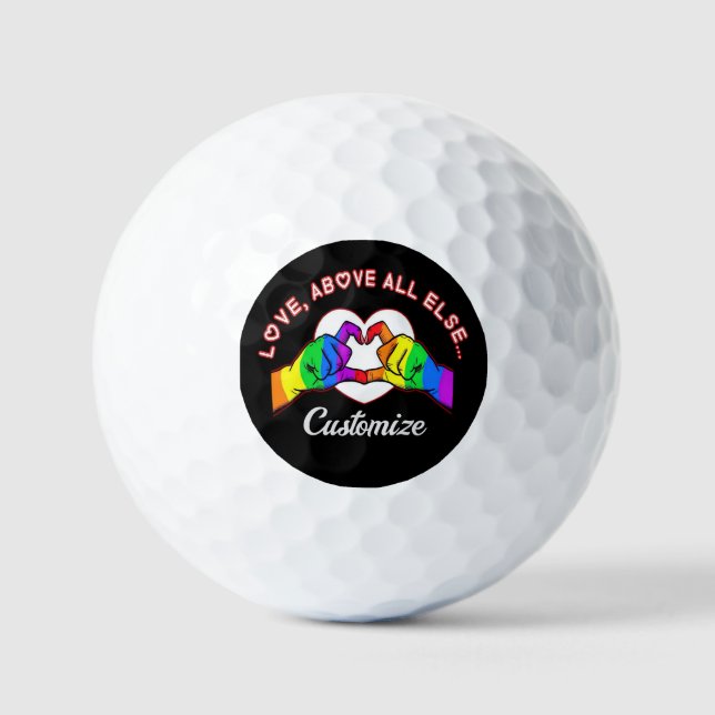 Liebe vor allem golfball (Vorderseite)
