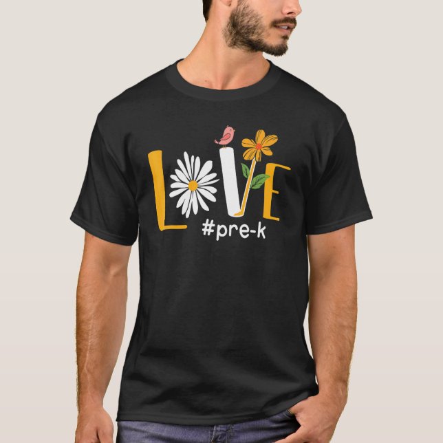 Liebe vor dem Schulbesuch zurück zum ersten Schult T-Shirt (Vorderseite)