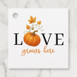 LIEBE wächst hier | Kürbisbriefe Herbst Geschenkanhänger