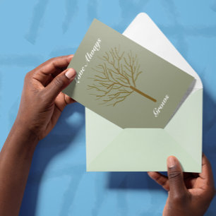 Liebe wächst immer Herzlich-Ermutigung Dankeskarte