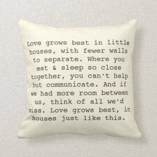 Liebe wächst Pillows Kissen
