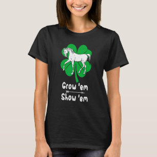 Liebe Wacht Pferde Zeigen Vieh Landwirt Kostüm T-Shirt