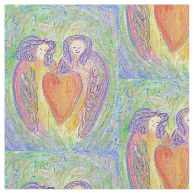 Liebe Wächter Engel Herz-Kunst Material Stoff (Nahaufnahme)