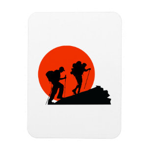 Liebe-Wandern mit coolem Designermagnet Magnet