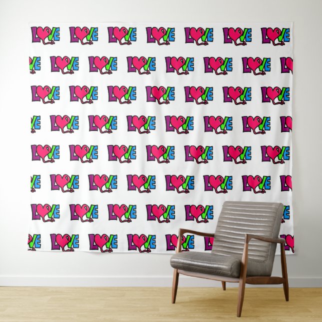 Liebe Wandteppich (Beispiel (Horizontal))