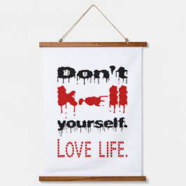 Liebe Wandteppich Mit Holzrahmen