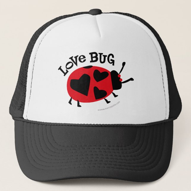 Liebe-Wanzen-Geschenke Truckerkappe (Vorderseite)