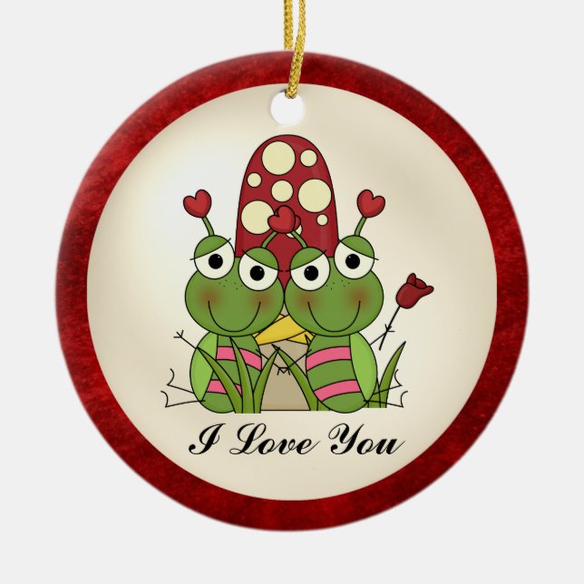 Liebe-Wanzenverzierung Keramik Ornament (Vorne)