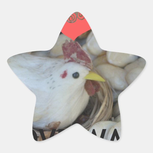 Liebe war in der Luft Stern-Aufkleber (Vorderseite)