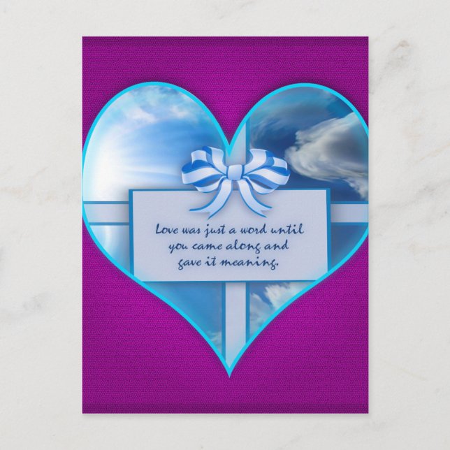 Liebe war nur ein Wort Postkarte (Vorderseite)