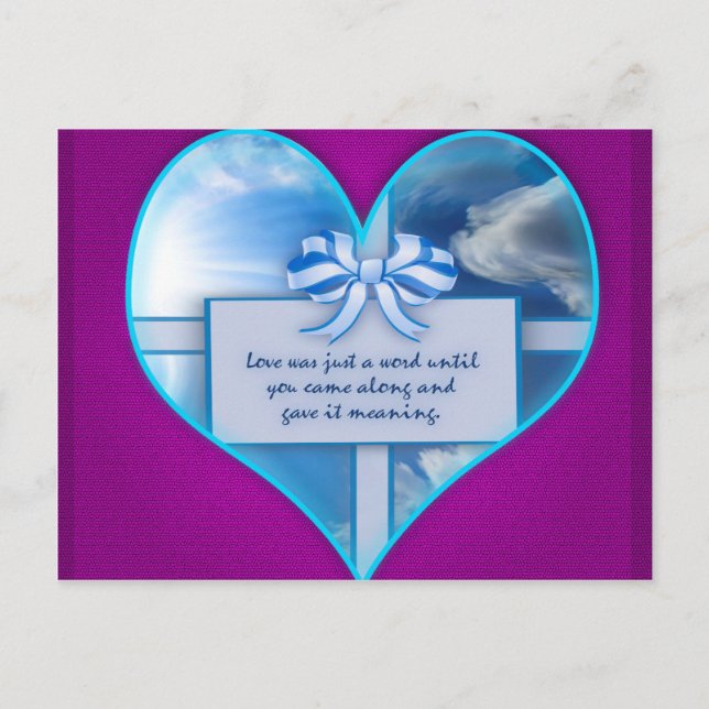 Liebe war nur ein Wort Postkarte (Vorderseite)