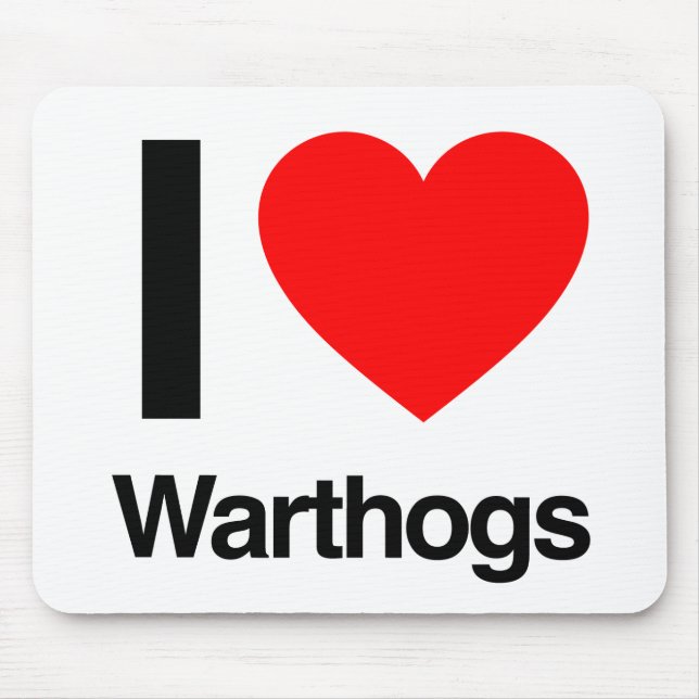 Liebe Warthogs Mousepad (Vorne)
