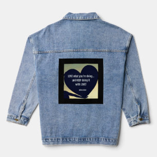 LIEBE, was Sie tun Denim Jacket - Adiela Akoo Jeansjacke